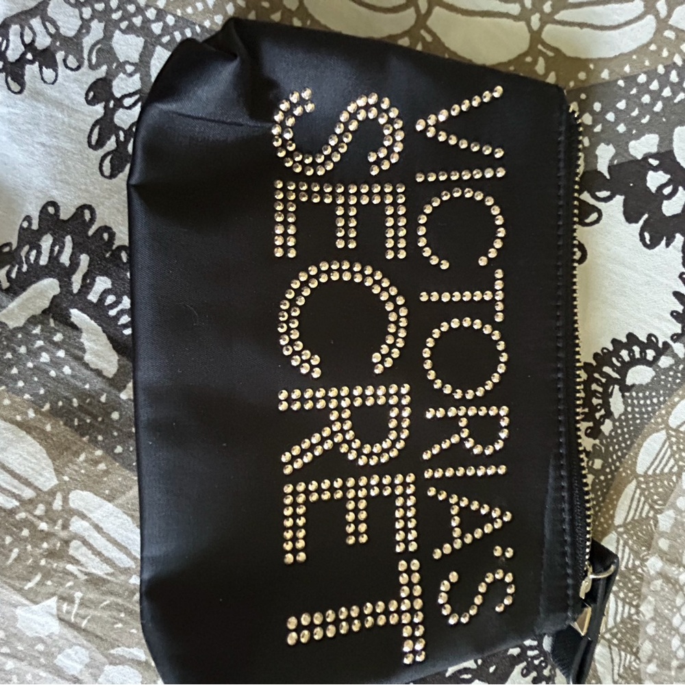 Victoria's Secret Black Studded Cosmetic Bag
